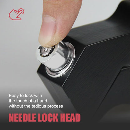 Motorcycle Handlebar Lock, Anti-Theft Anti-Picking Device for Brake Handlebar, Portable Adjustable Throttle Lock, Heavy Duty Anti-Rust Fixing Accessory for Bicycle Motorcycle Tricycle (Red)
