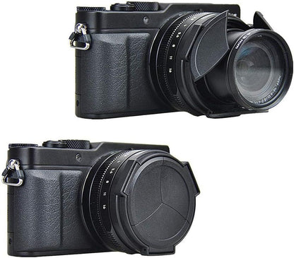 Auto Open and Close Lumix L10 Lens Cap for Leica D-LUX 8 7 DLUX8 L10 Cover | Automatic Lens Protector for Leica D-LUX8 D-LUX7 (Typ 109) Panasonic Lumix L10 DMC-LX100 II DC-LX100M2 Replace DMW-LFAC1
