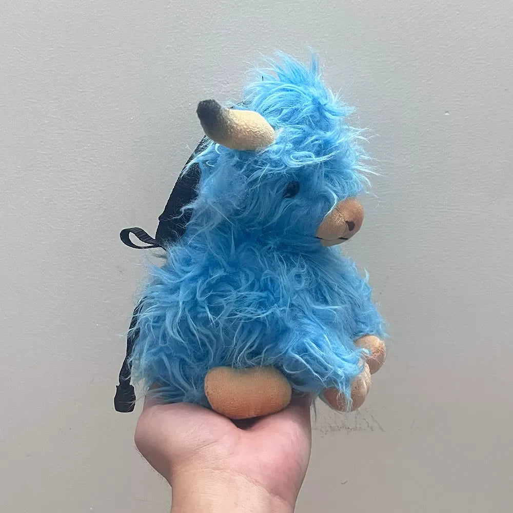 Blue Highland Cattle Chalk Bag Rock Climbing Equipment