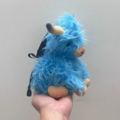 Blue Highland Cattle Chalk Bag Rock Climbing Equipment