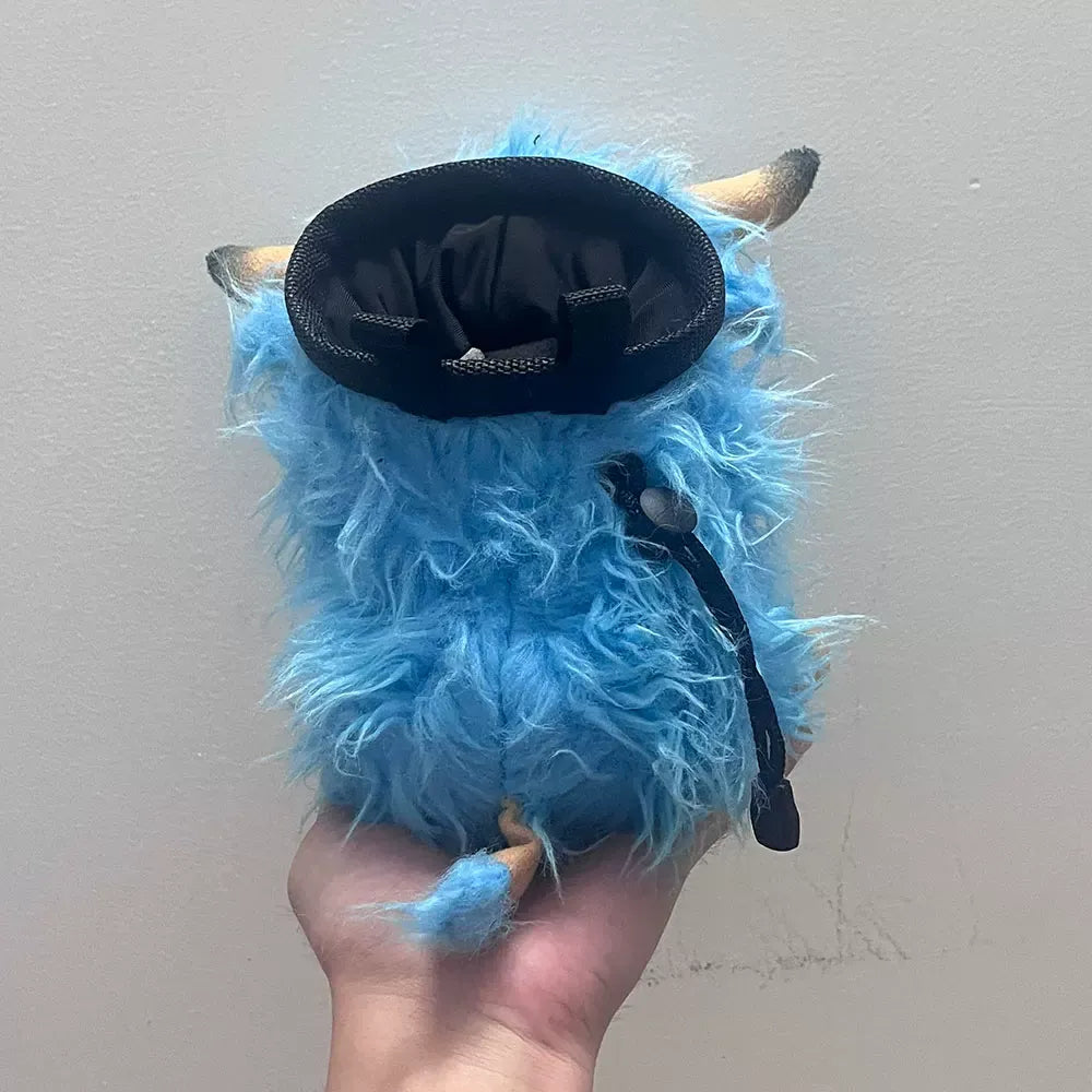 Blue Highland Cattle Chalk Bag Rock Climbing Equipment