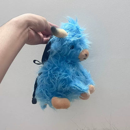 Blue Highland Cattle Chalk Bag Rock Climbing Equipment