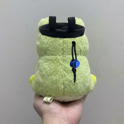 Frog Chalk Bag Rock Climbing Chalk Bag Suitable Bouldering Gym Indoor & Outdoor Climbing with Adjustable Belt