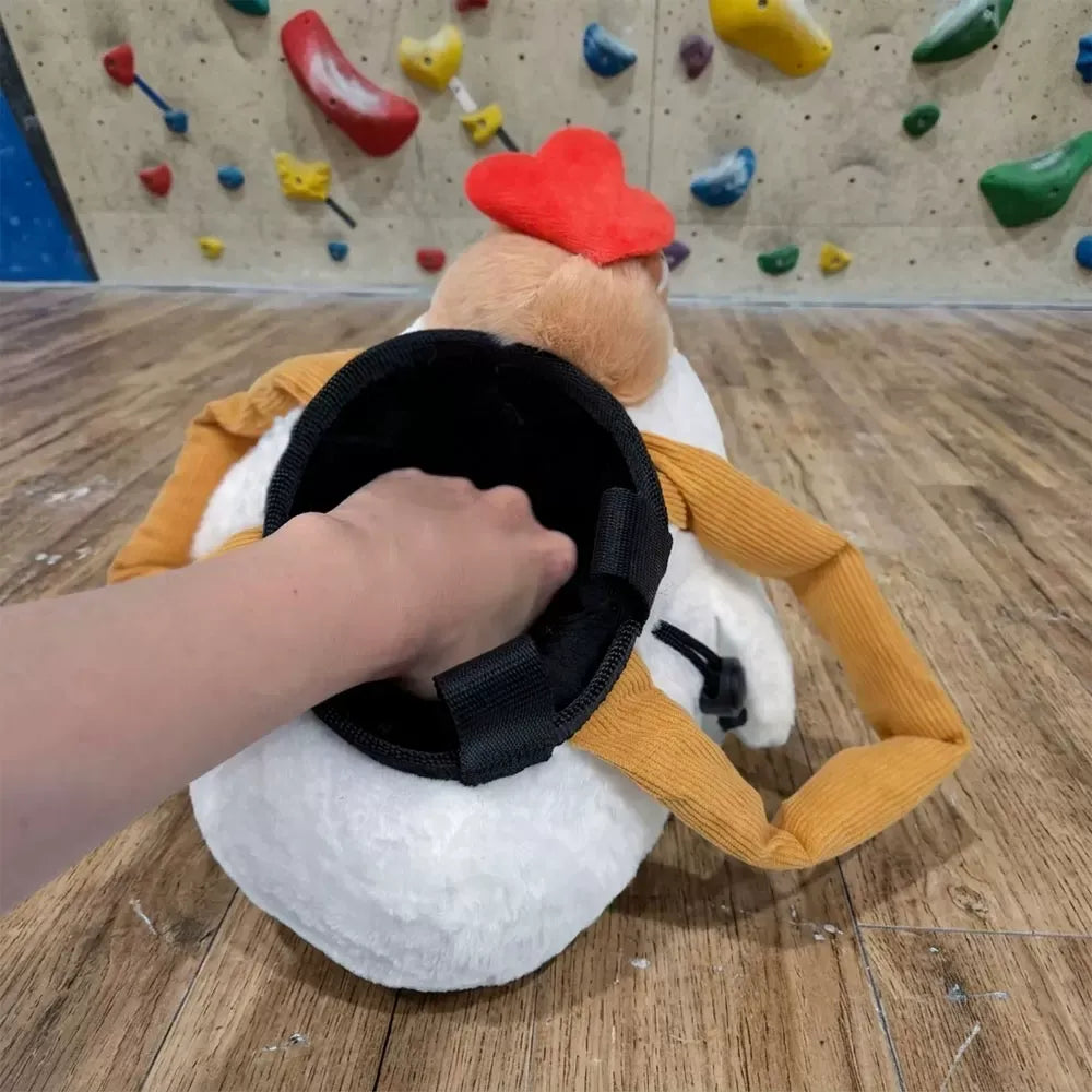 Fur Chicken  Chalk Bag Rock Climbing Chalk Bag Suitable Bouldering Gym Indoor & Outdoor Climbing with Adjustable Belt
