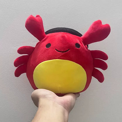 Red Crab Chalk Bag Rock Climbing Chalk Bag Suitable Bouldering Gym Indoor & Outdoor Climbing with Adjustable Belt