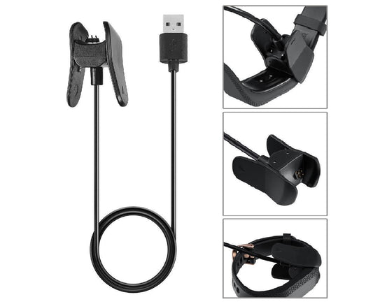 1m Smart Bracelet USB Charging Cable Clip-on Charger Cord for Vivosmart 4