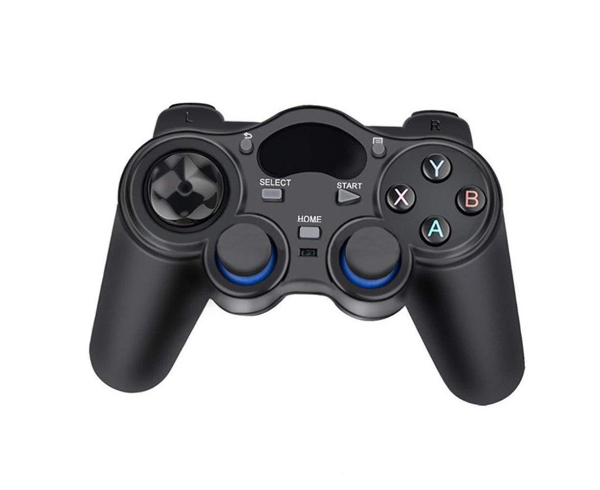 2.4G Wireless Gamepad with OTG Converter and Mobile Phone Holder for PS3 Phone Black