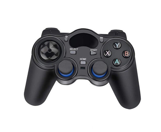 2.4G Wireless Gamepad with OTG Converter and Mobile Phone Holder for PS3 Phone Black