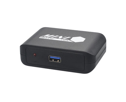 Compact 1080P USB3.0 to HDMI-compatible+VGA Adapter Video Converter for Laptop Computer Black