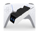 Durable Charging Stand Controller Fast Dual Charger for PlayStation 5 Gamepad Black White