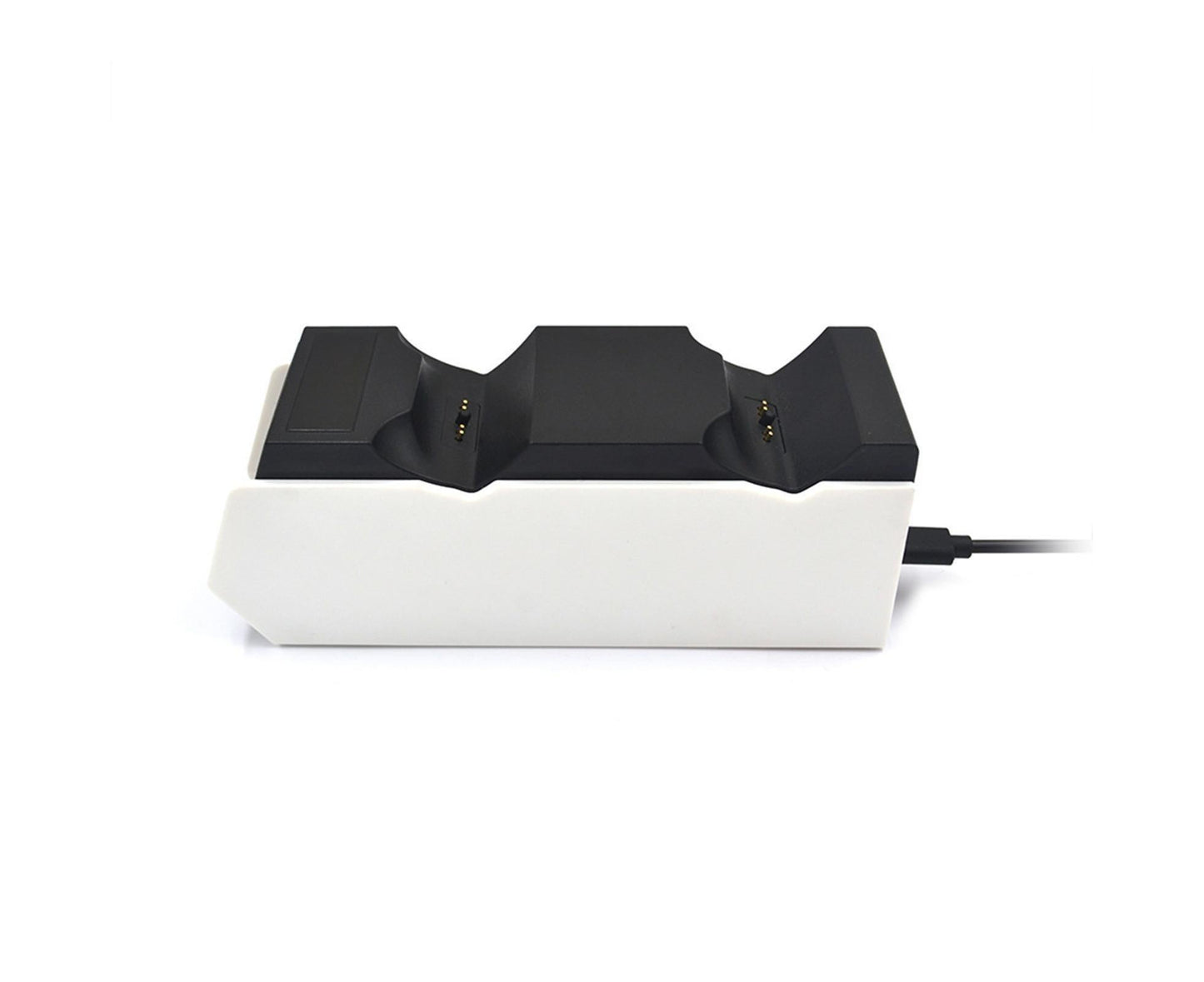 Durable Charging Stand Controller Fast Dual Charger for PlayStation 5 Gamepad Black White