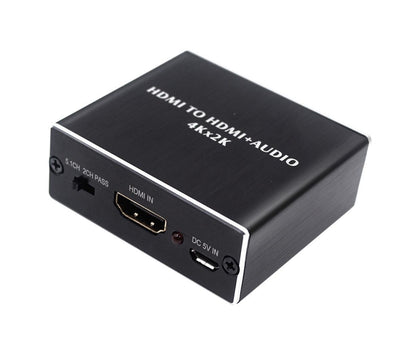 Portable 4Kx2K HDMI-compatible 1.4 Audio Splitter Extractor 5.1CH SPDIF Optical Converter