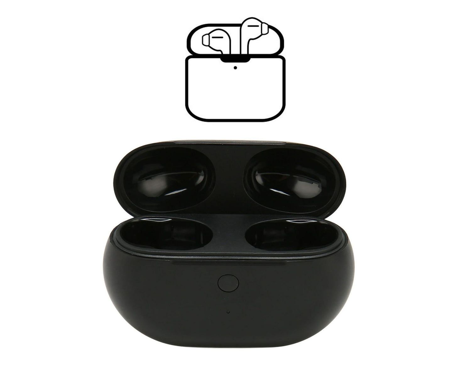 Wireless Charger Case Full Protective Charging Replacement with Bluetooth Pairing Sync Button for Studio Buds