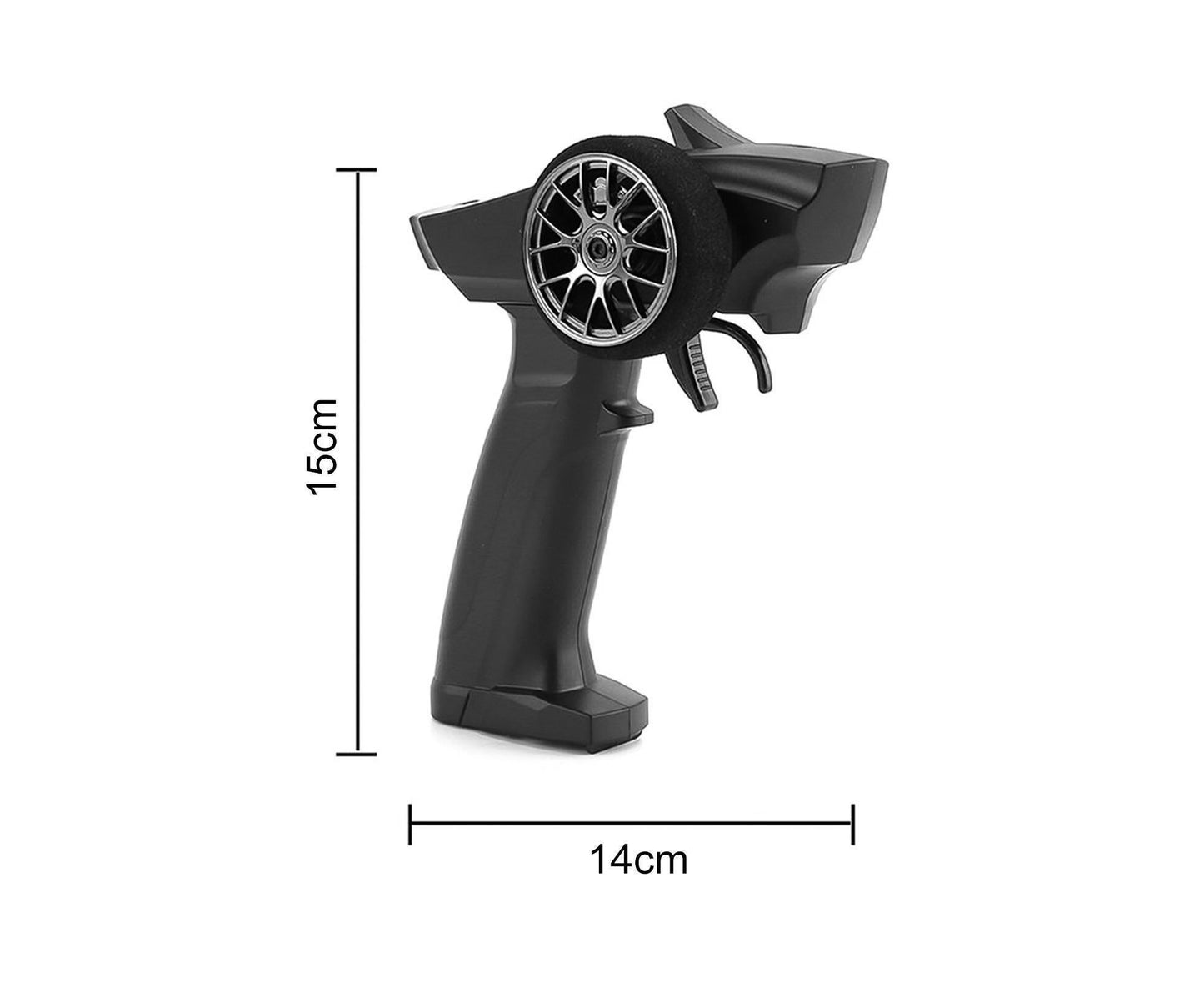Remote Control High Imitation Electrical Full Proportional Racing Car Remote Controller for Boy and Girl Black