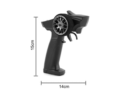 Remote Control High Imitation Electrical Full Proportional Racing Car Remote Controller for Boy and Girl Black