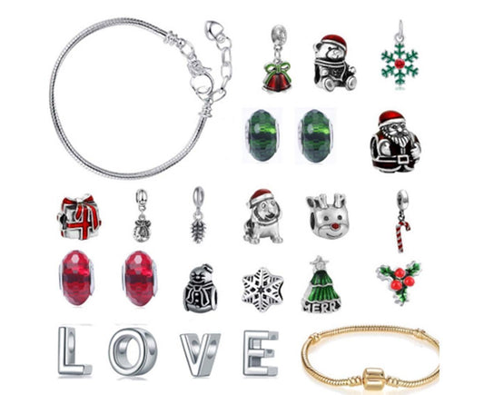 Christmas Advent Charm Calendar-LOVE Bracelet