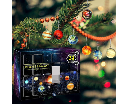 Space Advent Calendar - 24 Day Countdown Calendar Cosmic Galaxy Collection Set - Planetary Collection Set - Advent Calendar Set