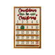 25 Days Wooden Hanging Christmas Advent Countdown Calendar