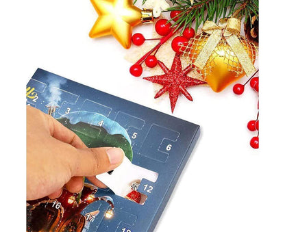 24Pcs Santa Tree Advent Calendar Christmas Countdown Calendar DIY Charm Bracelet Making Kit Gift