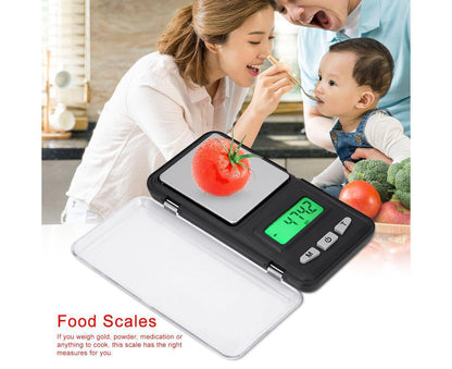 200g / 0.01g LCD Digital Electronic Balance Weighing Fruits Small Food Scales