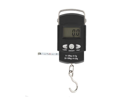 50KG/10G Portable Electronic LCD Digital Weight Scale with Tape Measure Hook