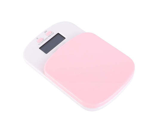 DIY Kitchen Electronic Scale 0.1g HighAccuracy Portable Mini Scale for Kitchen Home(Pink )