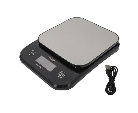 Kitchen Scale 0.035oz to 22.0lb IP7 Waterproof LCD Display Stainless Steel Coffee Scale for Family Cafe Cooking