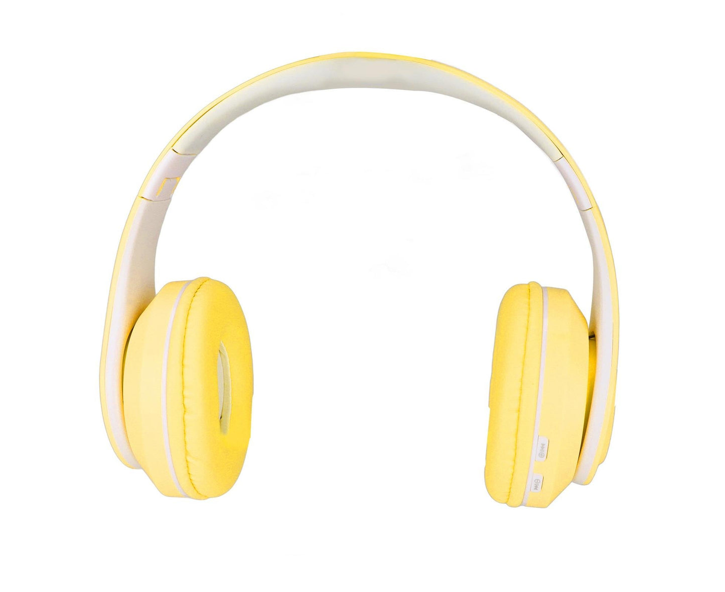 Bluetooth Headset Noise Reduction Foldable Over Ear Wireless Headphone with Colorful Light for Phone Laptop Yellow