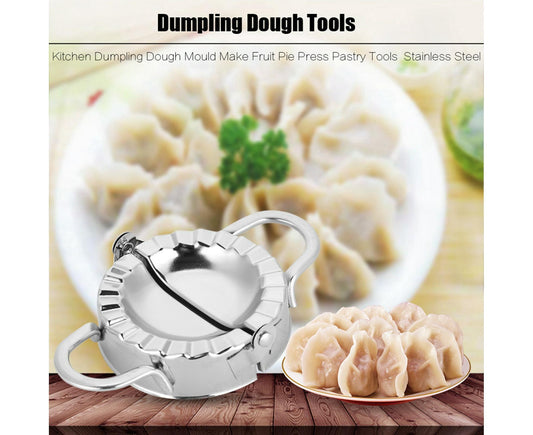 Kitchen Stainless Steel Dumpling Dough Mould Make Fruit Pie Press Pastry Tools(Large Size)