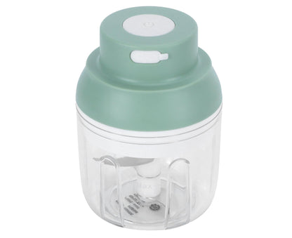 Mini Vegetable Cutter 250ml Electric Garlic Masher Crusher Grinder Kitchen AccessoryGreen