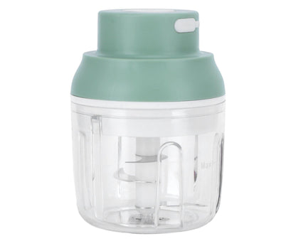 Mini Vegetable Cutter 250ml Electric Garlic Masher Crusher Grinder Kitchen AccessoryGreen