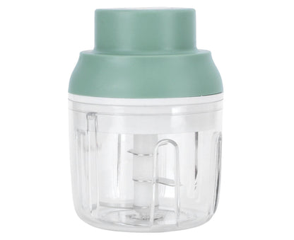 Mini Vegetable Cutter 250ml Electric Garlic Masher Crusher Grinder Kitchen AccessoryGreen