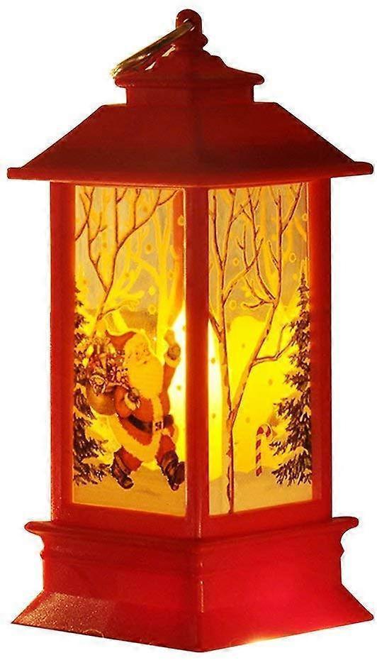 Christmas Candle piece with LED candle decoration small red