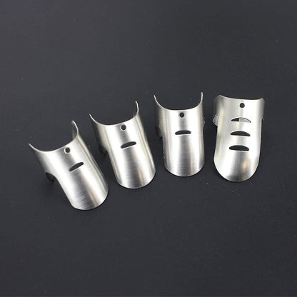 4pcs Kitchen Stainless Steel Finger Nail Protector Hand Cut Guard secure Slice Knife Tool, Kitchen Finger Cutting Protector
