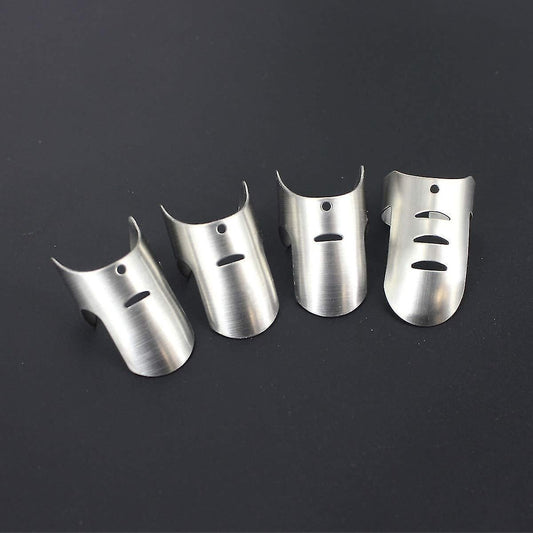 4pcs Kitchen Stainless Steel Finger Nail Protector Hand Cut Guard secure Slice Knife Tool, Kitchen Finger Cutting Protector