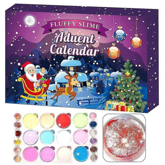 24pcs/set Crystal Clay Advent Calendar 2020 Countdown to Christmas for Babies Teens