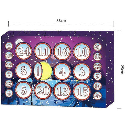 24pcs/set Crystal Clay Advent Calendar 2020 Countdown to Christmas for Babies Teens