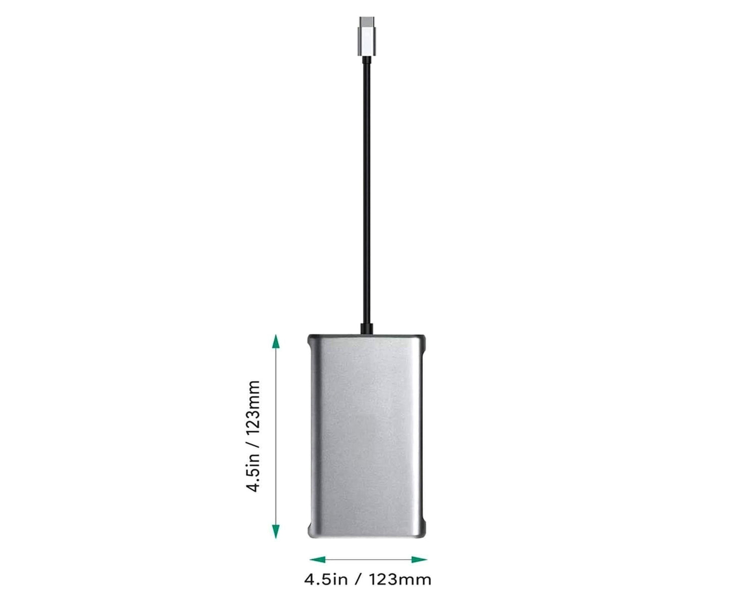 12 in 1 Multi-Interface Connection Type-C Expansion Dock Dual HDMI-compatible Converter - Grey