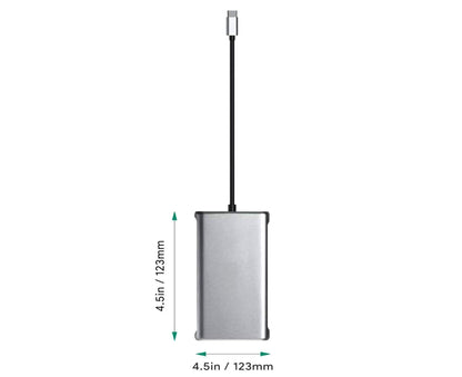 12 in 1 Multi-Interface Connection Type-C Expansion Dock Dual HDMI-compatible Converter - Grey