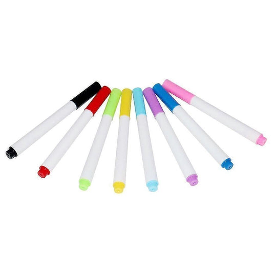 8Pcs Dry Erase Markers Planning Whiteboard Markers Painting Colored Markers Colored Erasable Pens