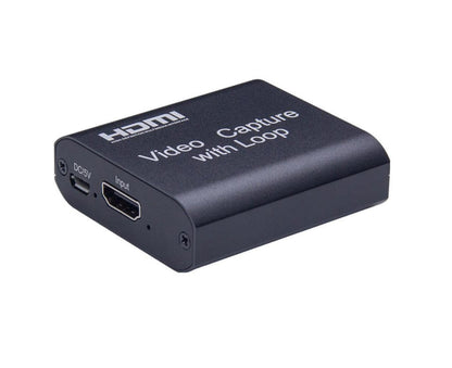 4K HDMI-compatible to USB2.0 High Clarity 1080P Video Capture Card Dongle for Game Live Streaming - Black