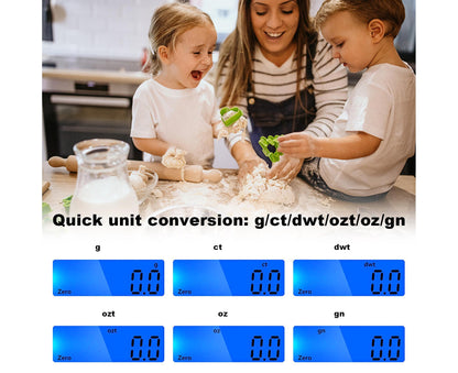 2kg/0.1g Accurate Electrical Kitchen Scale,Coffee Scale Food Weight Postal Scales Multifunction Scale Measures in Grams and oz for Cooking