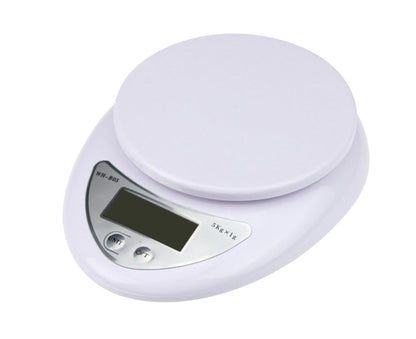 5KG/1g Digital Kitchen Food Scale for Cooking Barking Grams Ounces Pound Kilogram Units Switchable 120s Shutdown Automatically