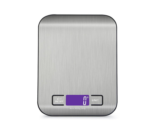11lb Food Scale Digital Kitchen Scale LCD Display Scale Weight KG G oz ml and lb for Baking and Cooking Stainless Steel Portable Food Scale