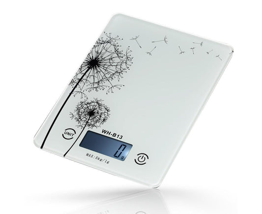 5KG/1G Accurate Touch Screen LCD Backlight Digital Kitchen Food Scale G/LB/OZ Electronic Weight Balance for Baking Cooking Tare Function - White Variant Size Value white