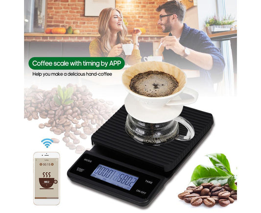 Food Nutrition Scale Food Kitchen Scale BT Digital Kitchen Scale with Nutritional Calculator and Timer 3kg/0.1g Touch Control 5 Units USB