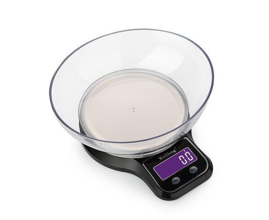 WeiHeng 1g to 5kg Kitchen Food Scale with Weighing Bowl Variant Size Value 1g to 5kg