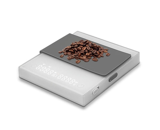 Mini Coffee Scale with Timer, 2kg/0.1g Accurate 3 Modes Type-C Rechargeable Portable Digital Scale for Espresso and Pour Over Coffee with