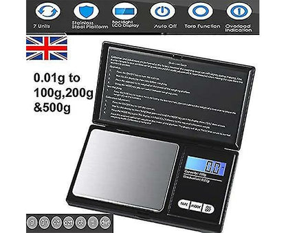 Digital Pocket Scale Set 500 G 0.01 G Mini Scale Electronic Grams Scale With 0.01g - 500g Calibration