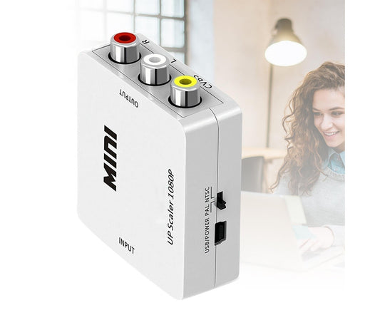 Audio Converter Harmless Environmentally Friendly Lightweight No Power Converter for DVD - White